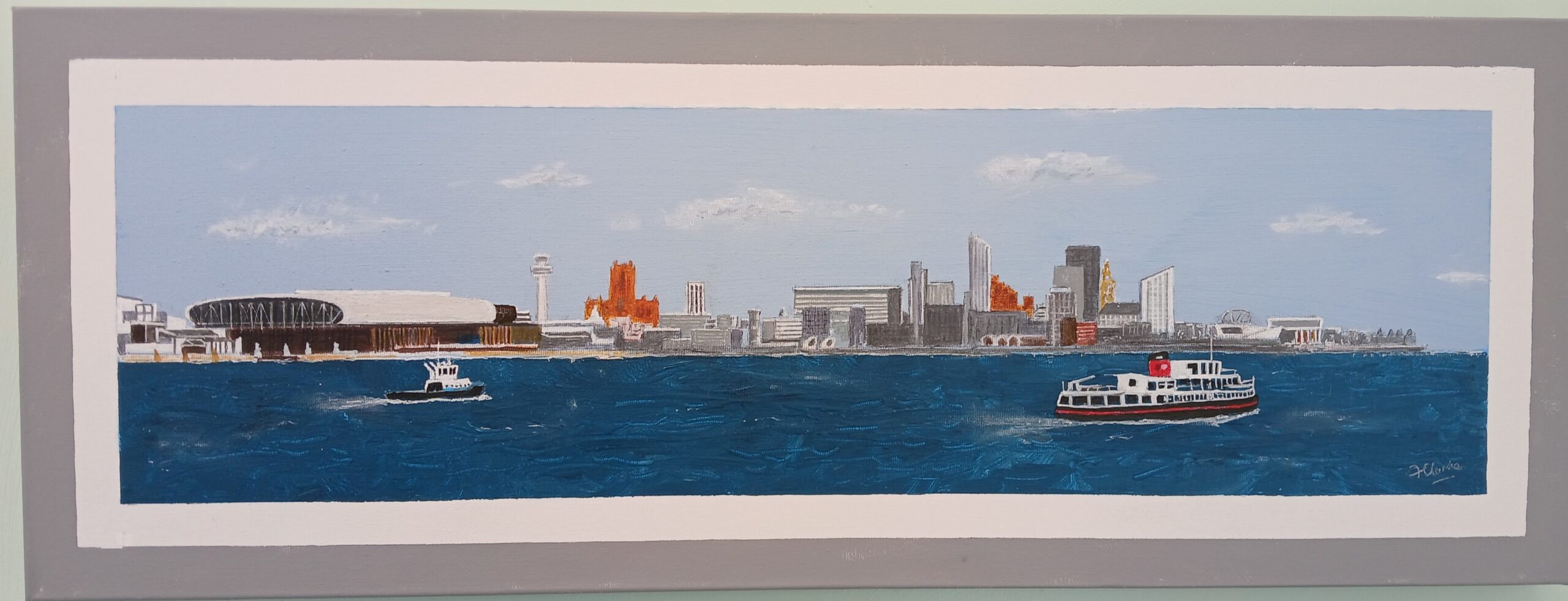 Frank Clarke Mersey Skyline